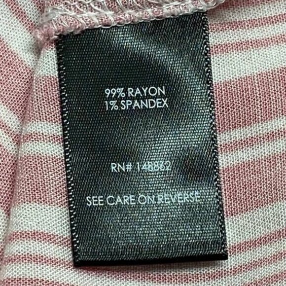 Torrid Button-Up Blouse Women's 00 (M/L) Pink White Stripe Lightweight Stretch - Picture 7 of 9